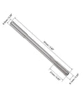 6.1mm Chucking Reamer For Lathe HSS Cobalt M35 With D4 Precision, 6 Flutes, Round Shank Milling Tool, dimensions shown, uncoated