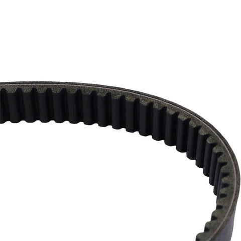Close-up of RE28721 Drive Belt for John Deere Gator 4X2 AMT600 AMT622 AMT626 1200A Replacement showing inner ribbed texture