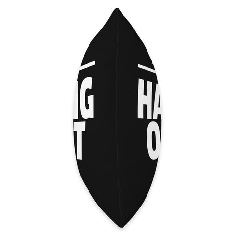 Side view of Funny Hang Glider Art Throw Pillow For Men And Women, Hang Gliding Gift Idea, Hang Out Theme Decor For Pilots