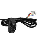 All In One Ride Ready Motorcycle Headlight Switch With Horn And Turn Signals, 3 In 1 E Bike Light On Off Handlebar Button Mount, Universal Wiring For Dirt Bike Scooter Motocross, black handlebar switch with wiring