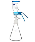 Vacuum Filtration Set With Borosilicate Glass Filter Flask 1000 Milliliters, 10 Micron Sand Core Filter Plate, 300 Milliliters Beaker