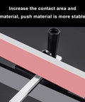 Heavy Duty Aluminum Miter Gauge Fence System With Quick Grip Push Block and Angle Plate Ruler For Table Saw, showing stable push block design.