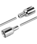 Losi Stainless Steel U Joint Drive Shaft And Axle Set For Micro B Micro T RC cars, stainless steel components shown