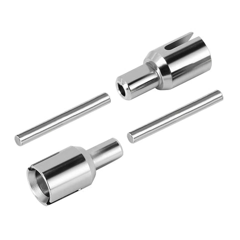 Losi Stainless Steel U Joint Drive Shaft And Axle Set For Micro B Micro T RC cars, stainless steel components shown