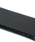 Micro V Serpentine Drive Belt K060952 Replacement For Cars And Trucks Plug And Play, close-up of durable black ribbed surface