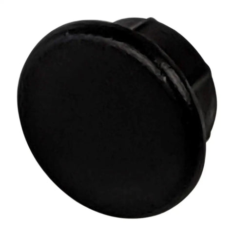 End cap detail of Sturdy Aluminum Handrail Kit For Indoor And Outdoor Stairs 3 Feet, Wall Mounted, Black Sand Finish