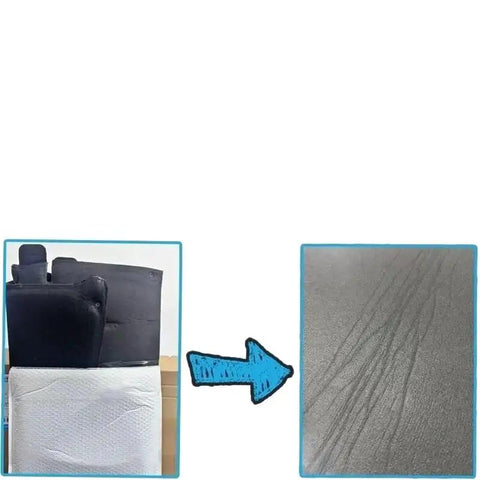 Jeep Renegade Engine Heat Cotton Mat For 2015 2025 Soundproof Front Hood Pad Insulation Flame Retardant Auto Parts No Cap Easy Install Reduces Engine Noise And High Temperature Vibration Keeps Hood Cooler And Fire Safe. black and silver hood insulation mat panels shown with arrow