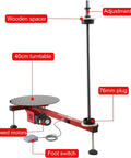 Semi Automatic Electric Stretch Film Dispenser For Pallet Wrapping With Heavy Duty Build, 25W Motor, 30 RPM, 40cm turntable