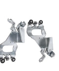 Heavy Duty Center Sliding Door Hinge Assembly Pair For Toyota Sienna 3 Liter V6 Gas 2011 To 2020 steel left and right pivot brackets