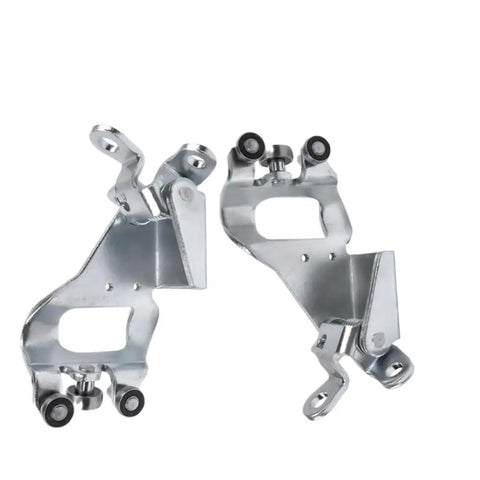 Heavy Duty Center Sliding Door Hinge Assembly Pair For Toyota Sienna 3 Liter V6 Gas 2011 To 2020 steel left and right pivot brackets