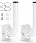 Rock Solid Universal Wireless Bridge Bracket Mount 2 Pack 150 Degree Adjustable Antenna J Pole Mount with brackets and screws.