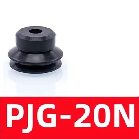 PJG 5 Pack Double Layer Silicone Vacuum Suction Cups For Pneumatic Robot Gripper, durable rubber design with strong grip.