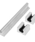 200mm Linear Slide Rail Kit With SBR12UU Bearing Blocks For CNC Routers, Mills, And Lathes, Smooth Low Friction Guide System