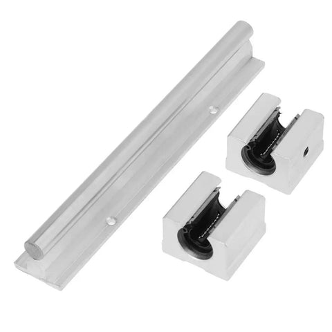 200mm Linear Slide Rail Kit With SBR12UU Bearing Blocks For CNC Routers, Mills, And Lathes, Smooth Low Friction Guide System