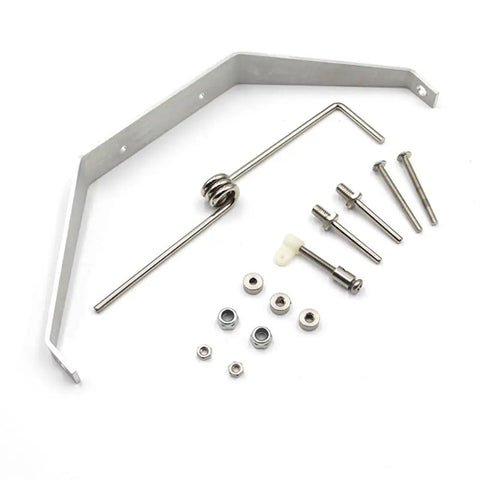 Cessna 182 Beefed-Up Aluminum Alloy Main Landing Gear Assembly With Wheels And Axles Tire Kit Upgrade components displayed