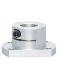 Round Square Compact Flanged Mount Type Cast With Slit Shaft Supports Linear Motion Automation Components Aluminum Construction Size 8 10 12