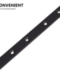 Heavy Duty Stainless Steel L Shaped Shelf Brackets Set Of 6 Black Flat Angle Connectors for Furniture Reinforcement