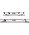 Stainless Steel Driveshafts For 1/18 RC TRX4M High Trail K10 F150, Scale Joint Design With D Shaped And Rounded Rectangle Holes For Tight Connection, Built Tough As Nails Not For Defender Or Bronco