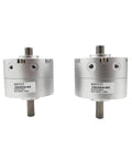 Heavy Duty Rotary Actuator Vane Pneumatic Cylinder, compact design, aluminum, smooth rotates 90, 180, 270 degrees, 10-20 mm bore.