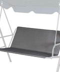 Heavy Duty Swing Seat Replacement Cover For Two To Three Seat Outdoor Swings, 600D Oxford Weatherproof Bench Cover, Gray