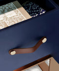 10 Pack Soft Genuine Leather Drawer Pulls Handles 5-1/2 Inch By 1 Inch With Screws For Wardrobe Kitchen Closet Cabinets Furniture