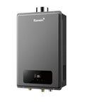 Heavy Duty Natural Gas Tankless Water Heater 8.5 GPM 190000 BTU Indoor Unit with digital display and compact design.