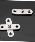 Hidden Door Hinge Kit From Mipcase With 10 Concealed 360 Degree Pivot Hinges for secret doors and hidden bookcases, stainless steel design.