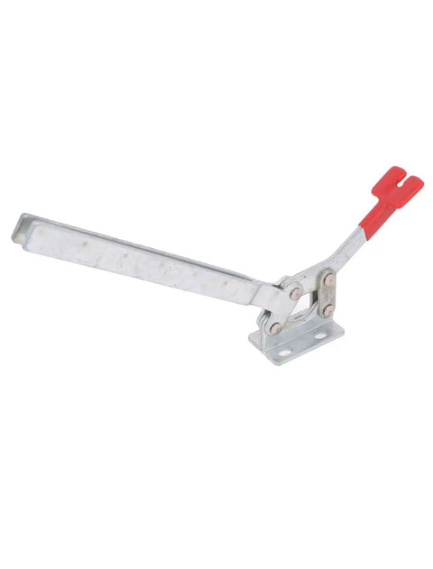 Beefy Pro Grade Heavy Duty Horizontal Toggle Clamp With 280 Kg Holding Capacity, 88 Degree Handle Opening And 96 Degree Bar Opening, 370g Lightweight Metal And Plastic Construction, red handle