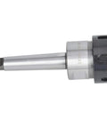 CNC Milling Tool Holder With MTA2 Shank And ER32 Collet Chuck in high speed steel, showing side view and MT2 shank for CNC lathe and milling machines.