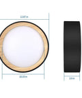 LED Flush Mount Ceiling Light Fixture 12 Inch 25W 1500 Lumens Dope Dimmable With Color Temperature Selectable 3000K 4000K 5000K