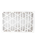 Front view of white 16 x 25 x 4 MERV 11 Media Air Filter For Home HVAC Systems, easy fit, designed for standard 4 inch deep housings.