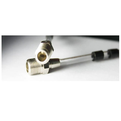 Ruber Rotate Tube Pipe for High Pressure Car Interior Spraying Gun Z010 And Z014, close-up of silver connector parts