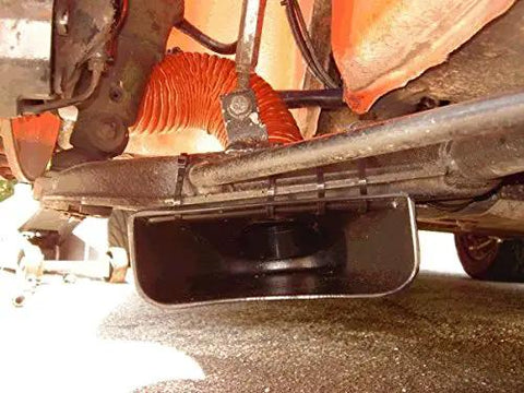 Installed SCAT Flex Duct Silicone Impregnated Fiberglass With Steel Wire Reinforcement For Intake, Cooling And HVAC Routing, Red