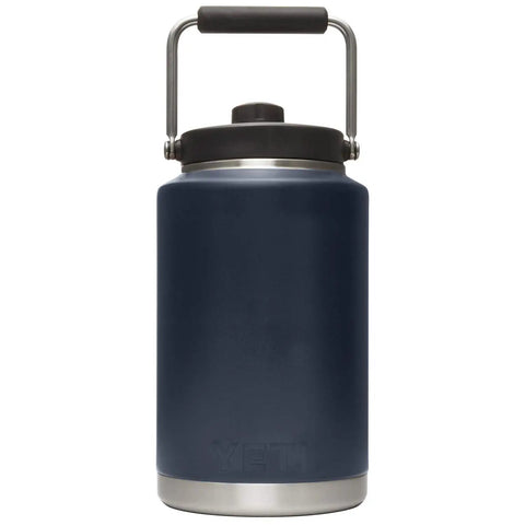 Gallon Hydration Jug With Vacuum Insulated Stainless Steel And MagCap Keeps Drinks Frosty Cold Or Hot Longer No Sweat Design Navy Finish
