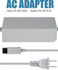 4 In 1 Wii Replacement Cables Set AC Power Adapter with plug and input-output details.