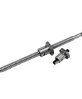 Pro Grade CNC SFU1610 Ball Screw With 1610 Flange Travel Range 200mm To 800mm Single Nut BK BF12 End Machined Low Noise Kit
