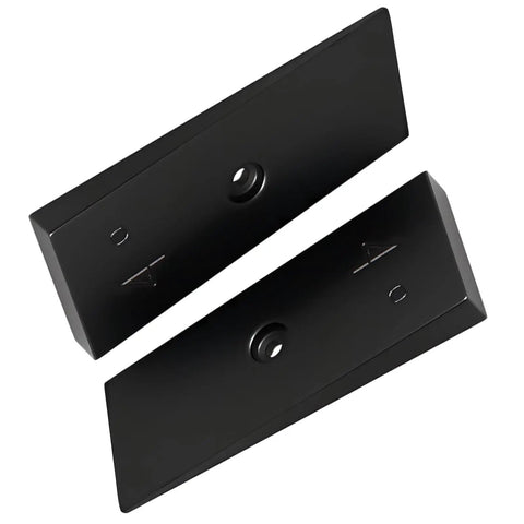 2 Pack 2 Inch 4 Degree Steel Leaf Spring Shims For Angle Correction Universal Suspension Axle Shims Black 1045 Steel Heavy Duty