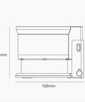 Solid Handheld Espresso Needle Distributor With 58mm Geared Motor Adjusting Depth, with dimensions 106mm x 83mm.