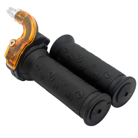 Seven Eighths Inch 22mm Twist Throttle Grip With Premium Beefed Up Easy Install Throttle Cable For 47cc 49cc Dirt Bikes Mini Bikes Pit Bikes Pocket Bikes ATVs Quad Power Sports Replacement