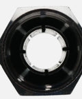Front view of Half Inch Collet For 5625 Router With Self Releasing Lock Nut Assembly Eight Segment Design Minimizes Vibration All Steel