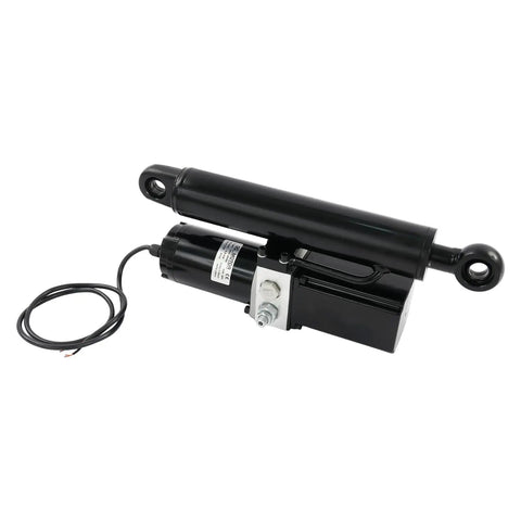 Tough As Nails DC 12V Hydraulic Motor Paired With A Heavy Duty Electric Linear Actuator for workshop use, 2850 RPM.