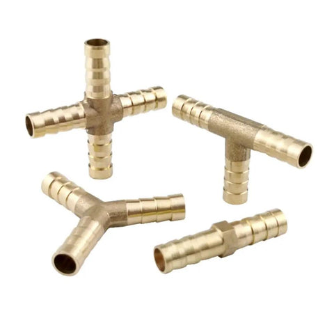 Brass Hose Barb Fittings Kit 4mm To 25mm Set Includes Straight Elbow Tee Y Cross Two Way Three Way Four Way Connectors