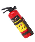 Fresh Red Mini Fire Extinguisher Prop For Rc Car Accessory vivid simulation with clip, 47mm, durable plastic and steel.