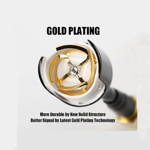 Close-up of 2 Pack Lollipop 4 FPV Antennas 5.8GHz RHCP With 2.5dBi SMA showing gold plating for strong signal and durability