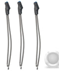 3 Pack 5 To 10 Turn Variable Resistor Kit Dead Simple Swap Upgrade For Car And Home Audio Gear Compatible With Metra Ibvr 5K Ohm No Sweat Circuit Mod Replacement Knobs, featuring three variable resistors.