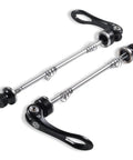 Heavy Duty Mountain Bike Quick Release Skewer Front And Rear Wheel Axle For MTB Hubs Black Built With CrMo Steel Axle And Aluminum Clamp