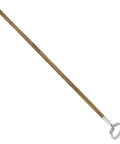 58 Inch Long Reach Stainless Steel Scuffle Hoe For Standing Weeding In Push Pull Motion Stirrup Style With Comfortable Wood Long Handle Ideal