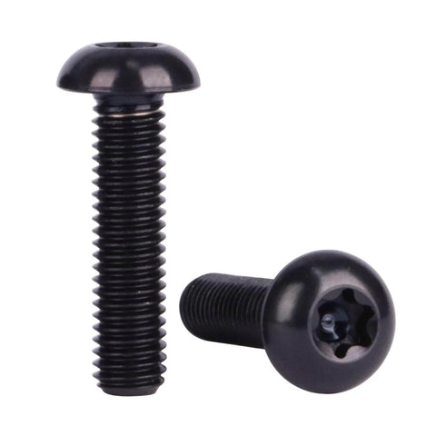 Titanium Water Bottle Cage Bolts Torx M5x20mm Set Of 10 Black Gr5 Bike Screws for secure cage mounts