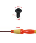 Top Shelf Camera Screen Mount Screws For Canon G7X G7X2 G7XIII 4 Piece Repair Kit With Screwdriver Metal Hardware close-up view