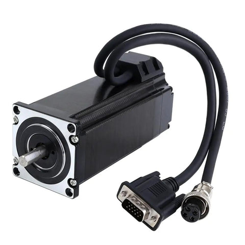 Boss Level 1 Axis Closed Loop Stepper CNC Kit With 3.00Nm Torque Nema 23 Motor, 135mm Length, shown with 2m cables attached